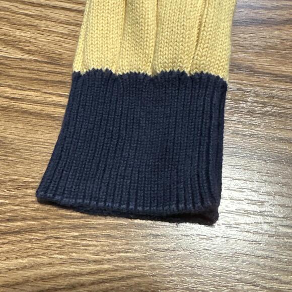 Nautica VTG Color Block Cable Knit 100% Cotton Crew Neck Sweater Med 90s - Picture 5 of 9